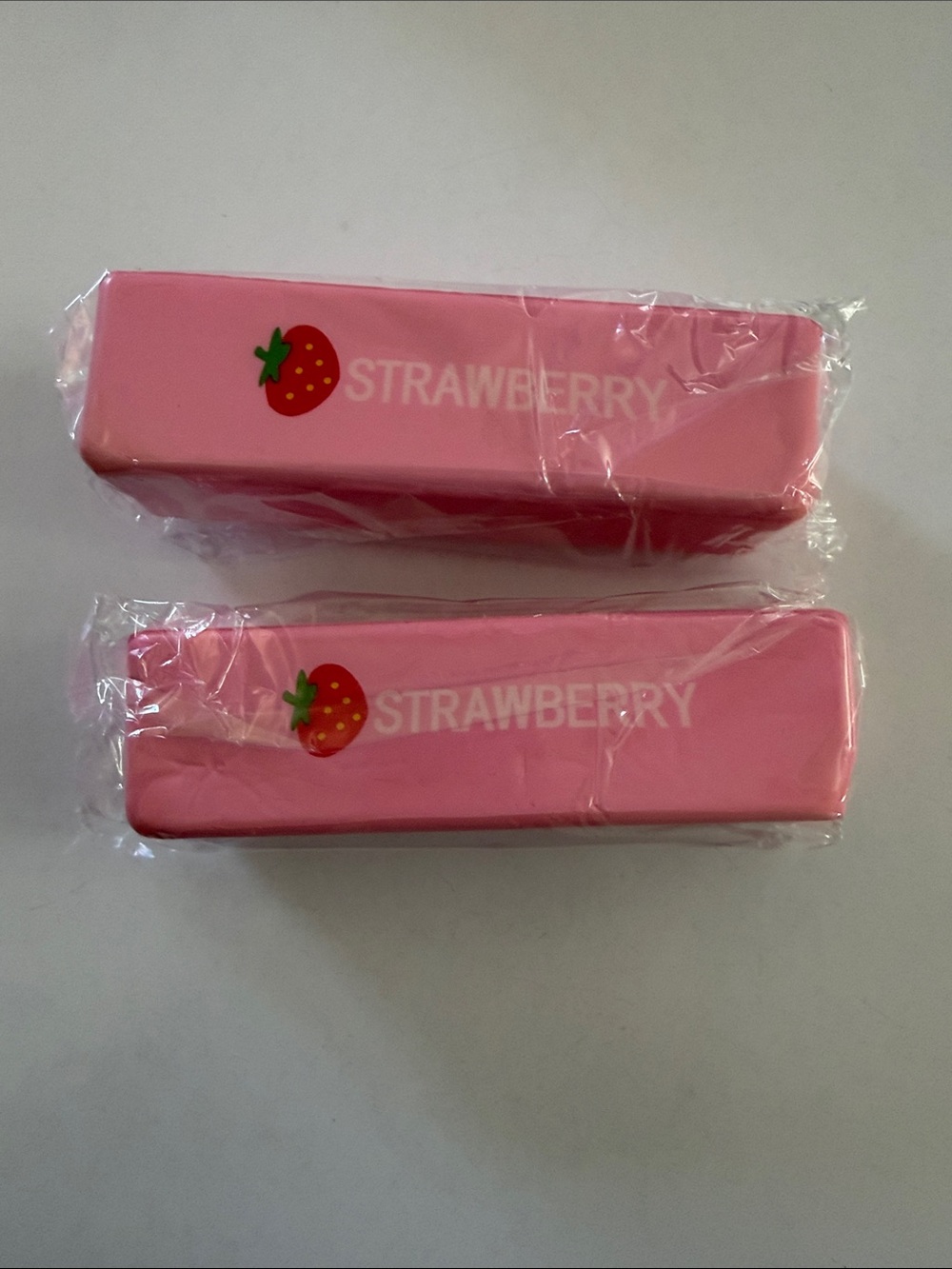NIP Strawberry Butter Squishy. Set of 2.